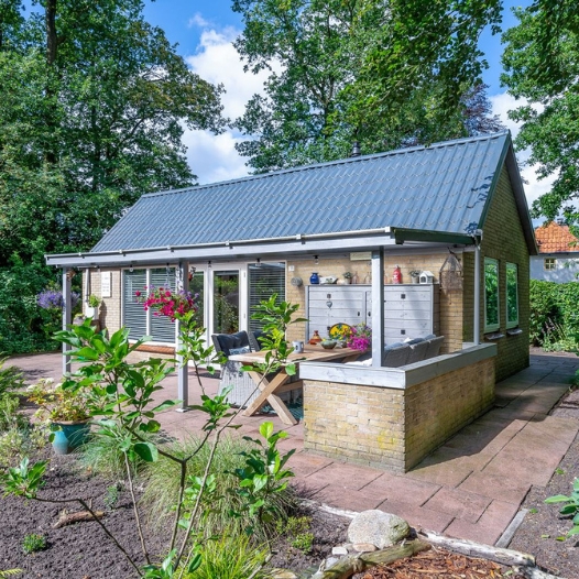 Modern recreatiechalet in groene omgeving