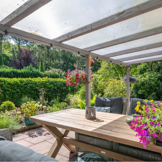 Modern recreatiechalet in groene omgeving